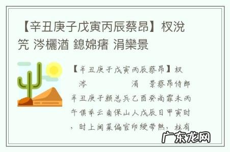 【辛丑庚子戊寅丙辰蔡昂】杈涗笐 涔欐湭 鎴婂瘏 涓欒景