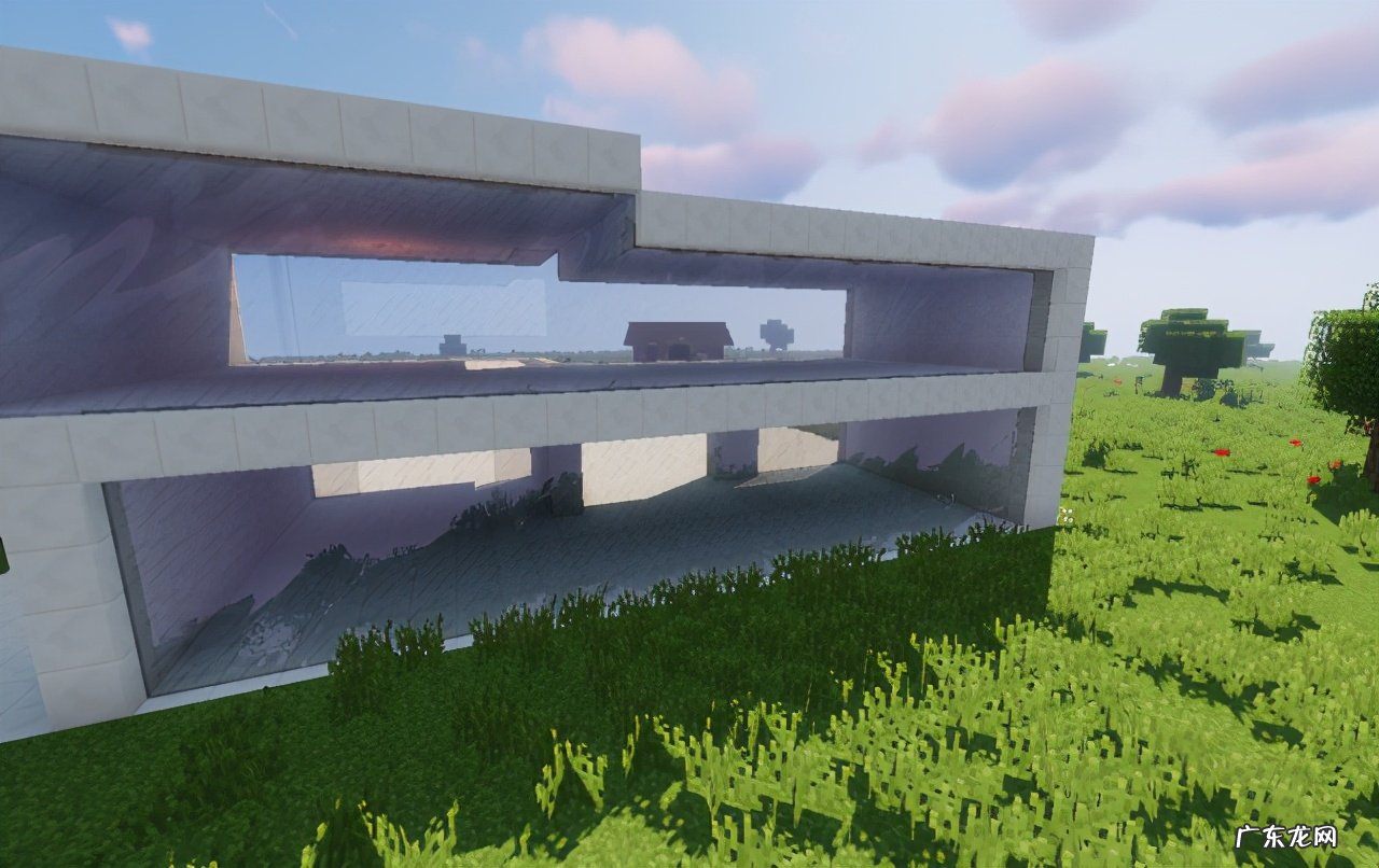 我的世界100×100别墅教程 我的世界别墅教程 现代