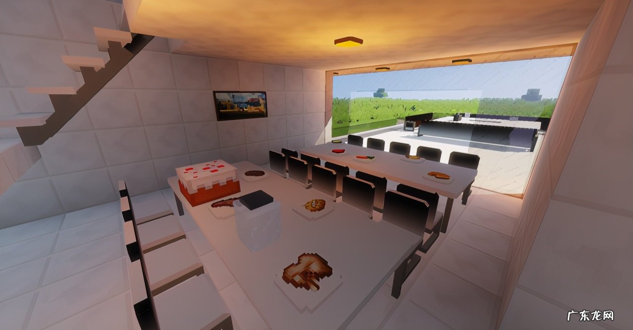 我的世界100×100别墅教程 我的世界别墅教程 现代