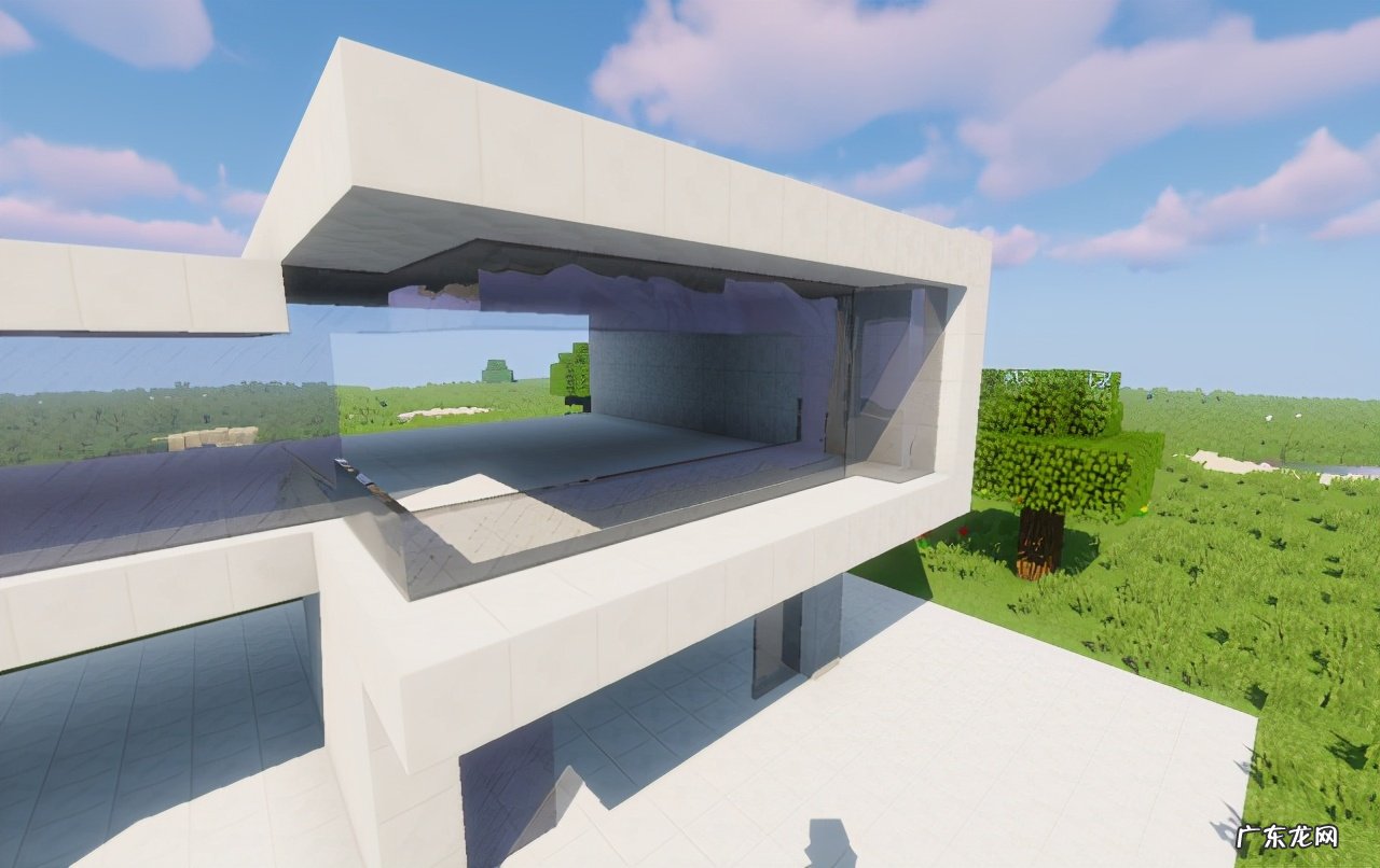 我的世界100×100别墅教程 我的世界别墅教程 现代