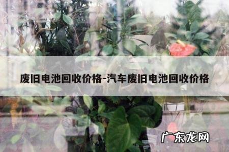 废旧电池回收价格-汽车废旧电池回收价格