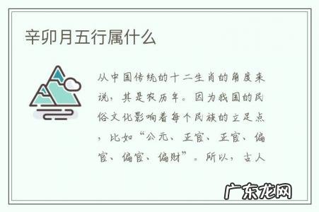 辛卯月五行属什么-辛卯月是属什么