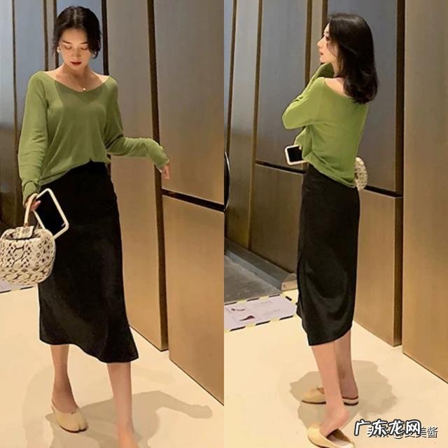 黑色半身针织裙,搭配什么上衣好看呢?