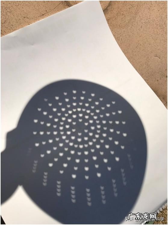 今天日食时树下看到的阴影求科学解释?