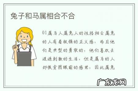 兔子和马属相合不合-兔子和马属相合不合亲人