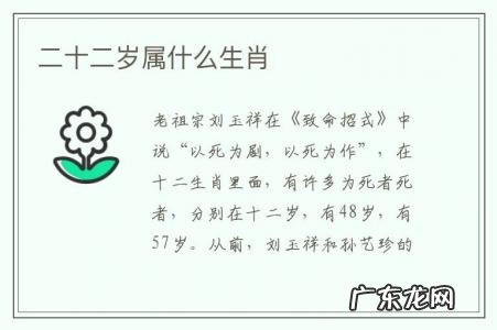 二十二岁属什么生肖-虚岁二十二岁属什么生肖