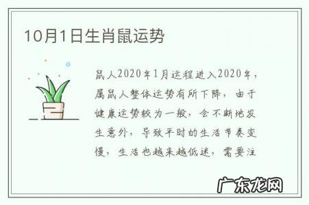 10月1日生肖鼠运势-属鼠人11月运势