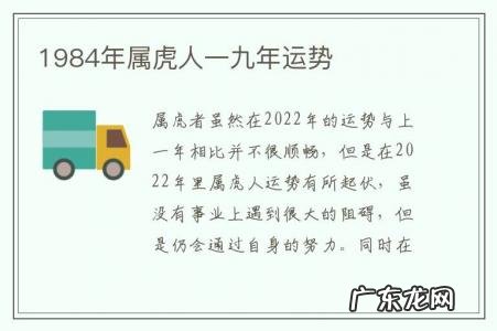 1984年属虎人一九年运势-1984年虎的运势