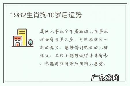 1982生肖狗40岁后运势-1982年属狗40岁后会大富大贵