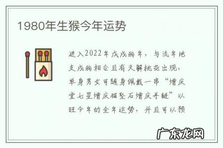 1980年生猴今年运势-1980年的猴今年的运势怎么样