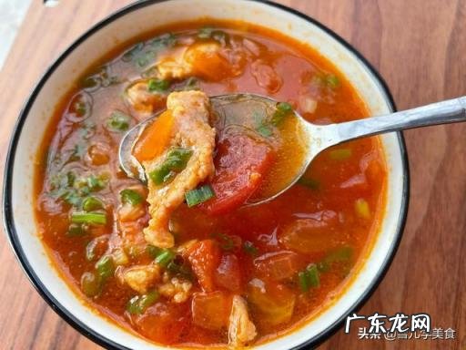 番茄水煮肉片家常做法,西红柿水煮肉片做法