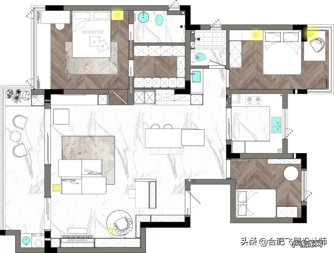 三室两厅两卫,喜欢现代简约风格,怎样的装修设计比较好?