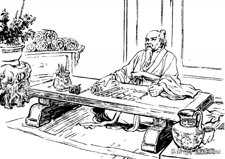 屈原怎么画 简单 屈原简单画法