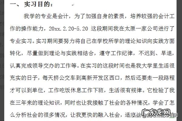 会计实习内容怎么写?