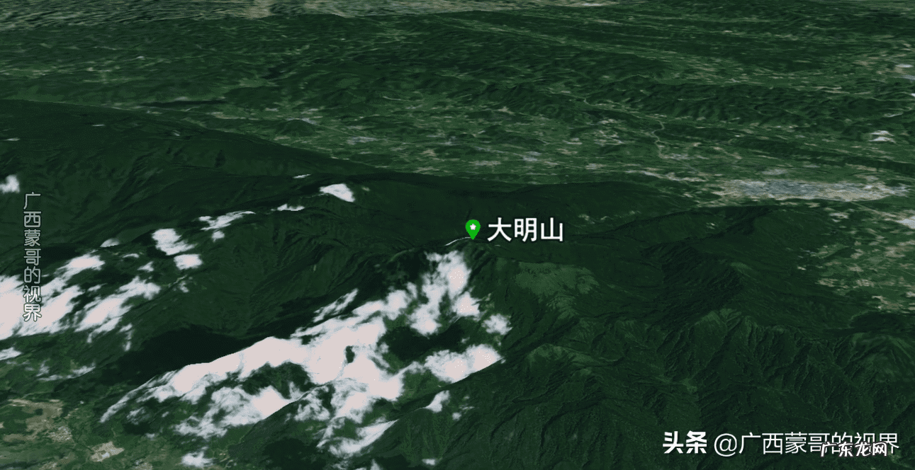 广西山脉地形图 广西风水卫星山脉地图