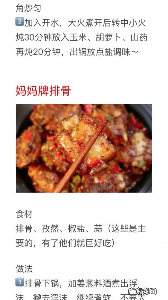 排骨做法大全食谱大全烤箱 排骨的做法大全家常做法大全