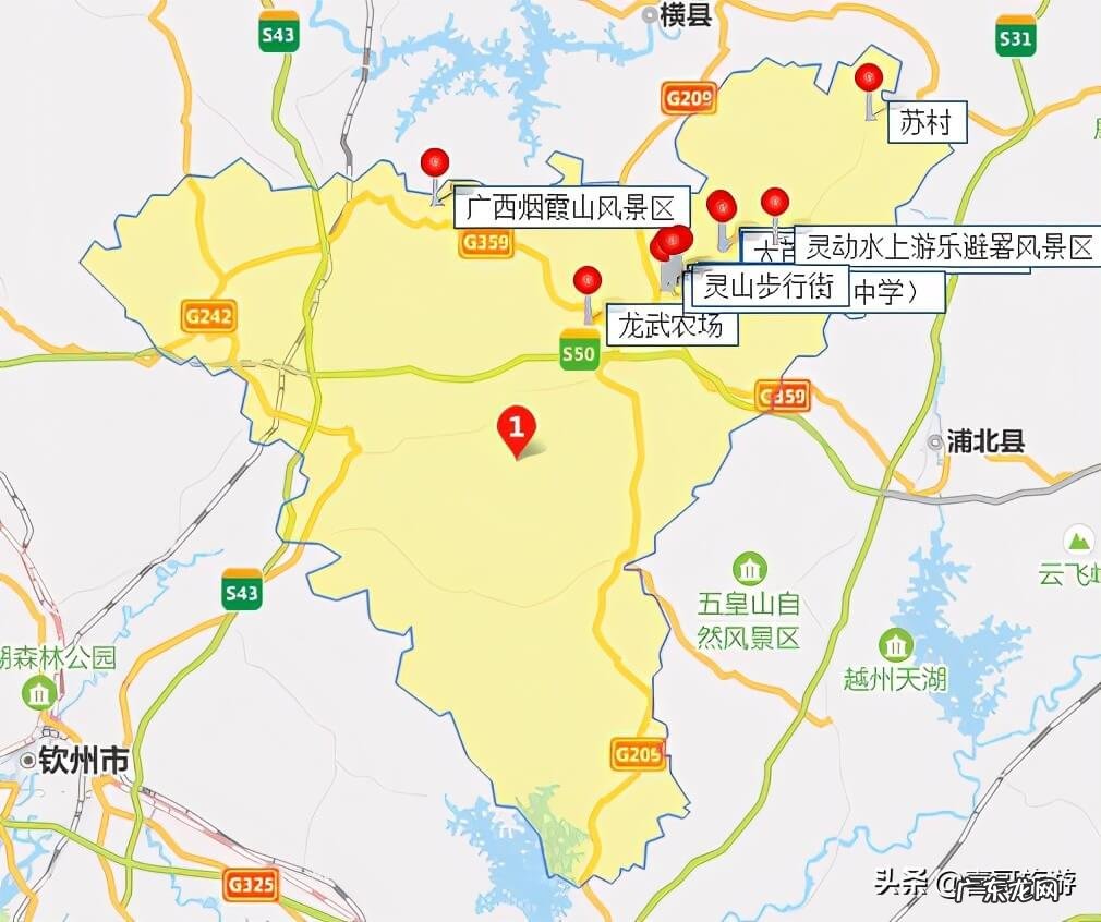 灵山县哪里好玩 灵山县龙武山庄在哪里