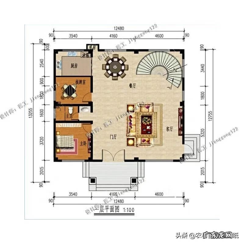 农村三层楼 农村房子 三层楼