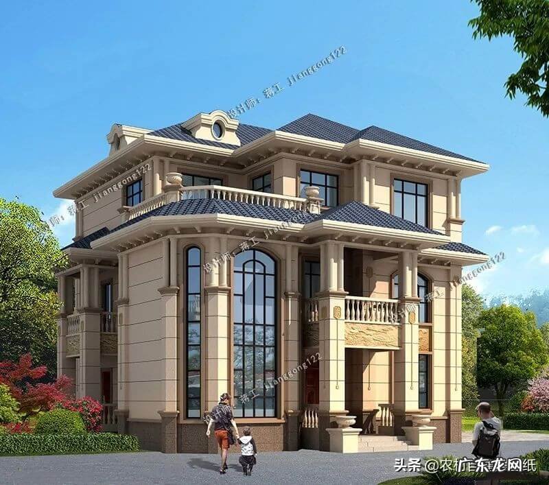 农村三层楼 农村房子 三层楼