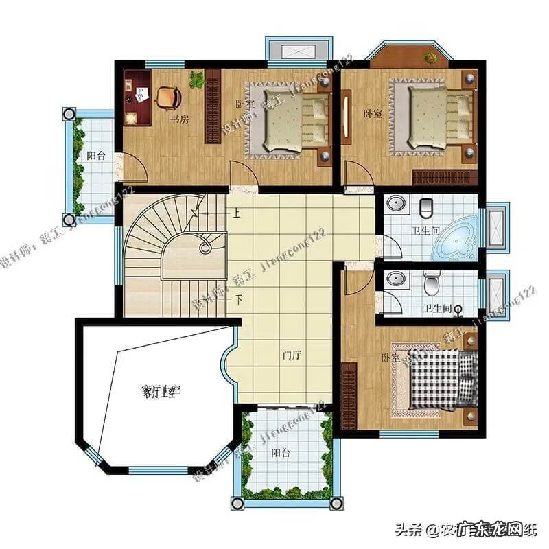 农村三层楼 农村房子 三层楼