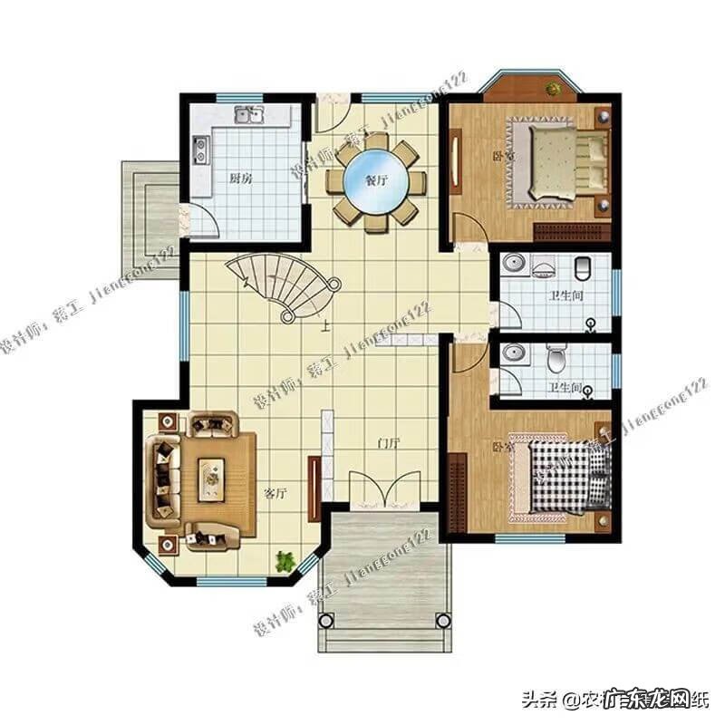 农村三层楼 农村房子 三层楼