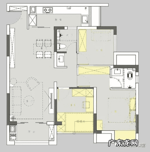 90平的小三房会很小吗 90平方小三房户型图