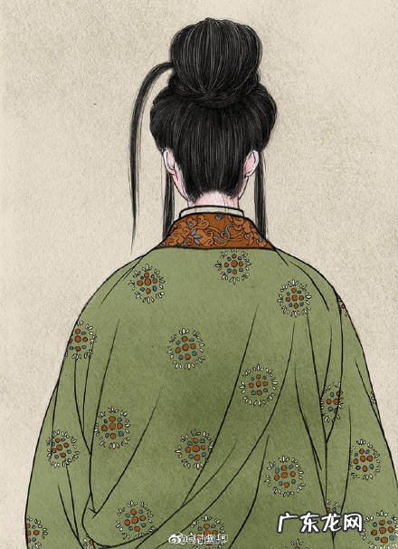 古风水彩人物背影 古风水彩玲珑背影图片