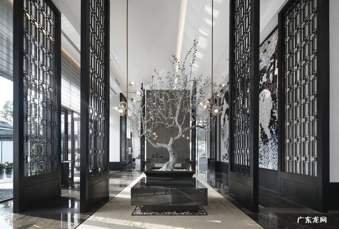 古风桃花水墨画 桃花源记水墨画