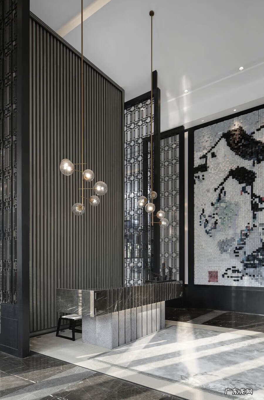 古风桃花水墨画 桃花源记水墨画