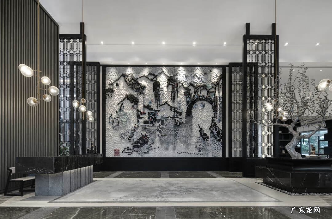 古风桃花水墨画 桃花源记水墨画