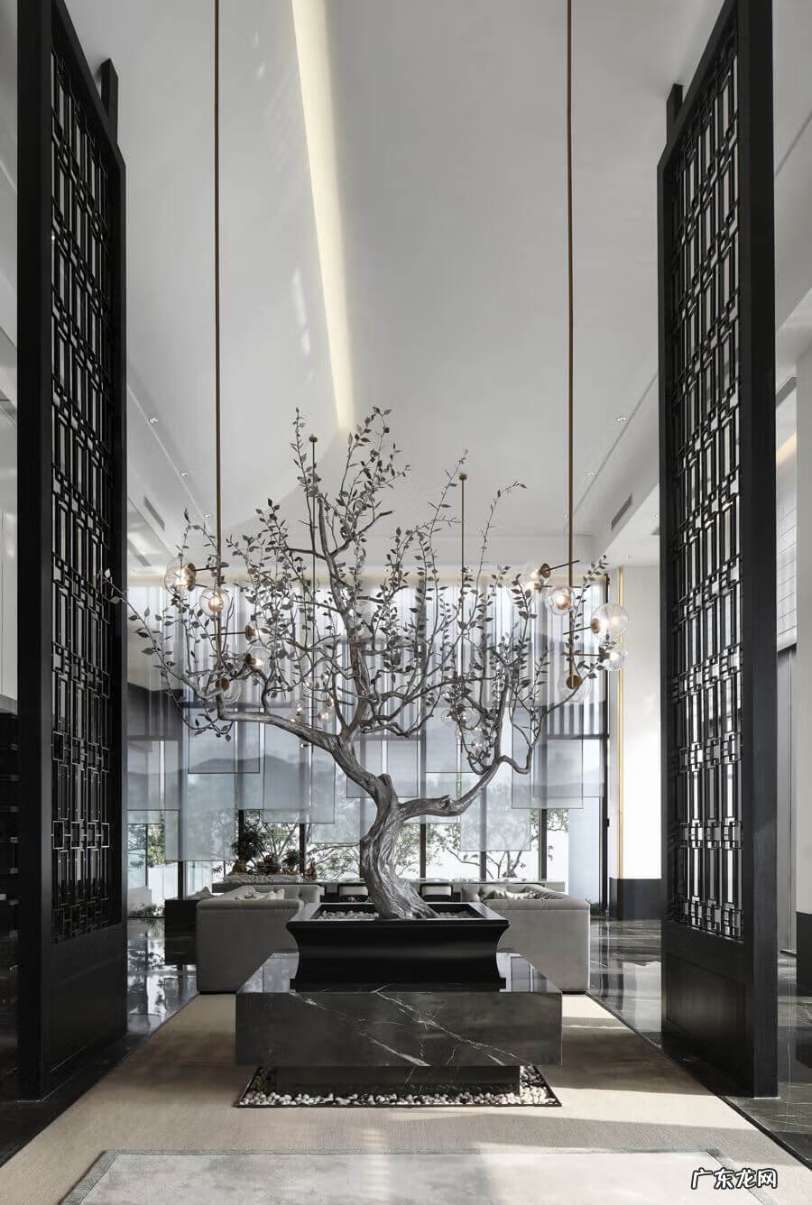 古风桃花水墨画 桃花源记水墨画