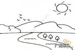 河怎么画简单又好看横着 河怎么画简单好看图片