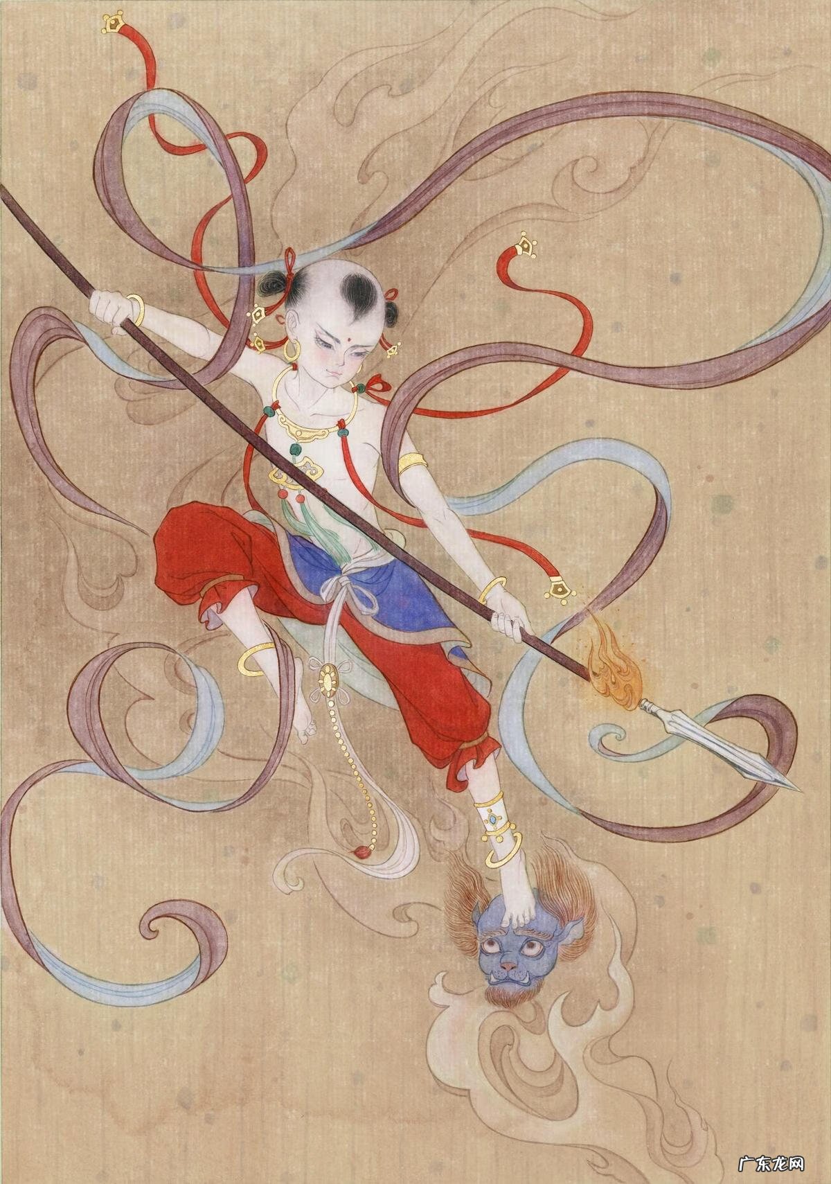 国风水彩画 简约 国风水彩画人物