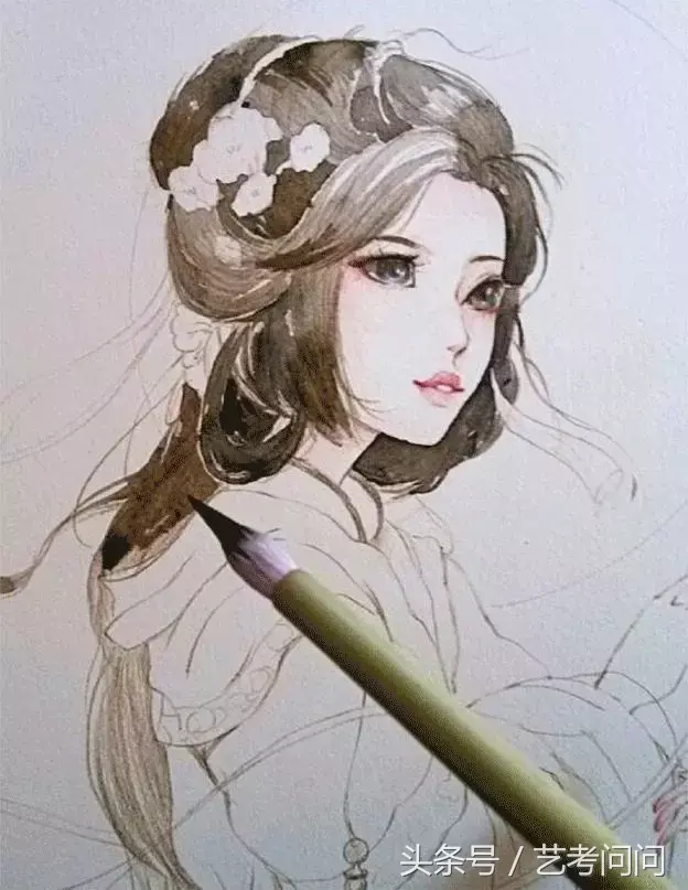 国风画水彩画 国风水彩画教程