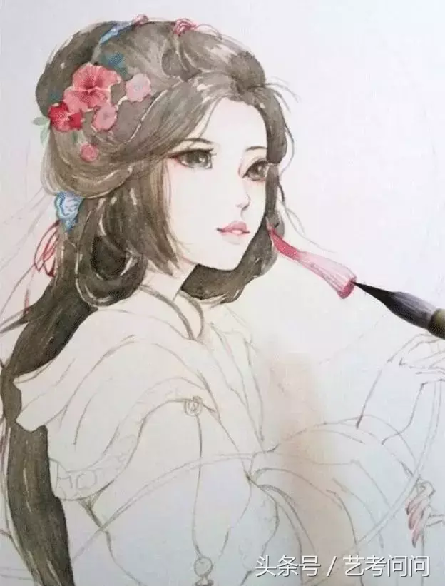 国风画水彩画 国风水彩画教程