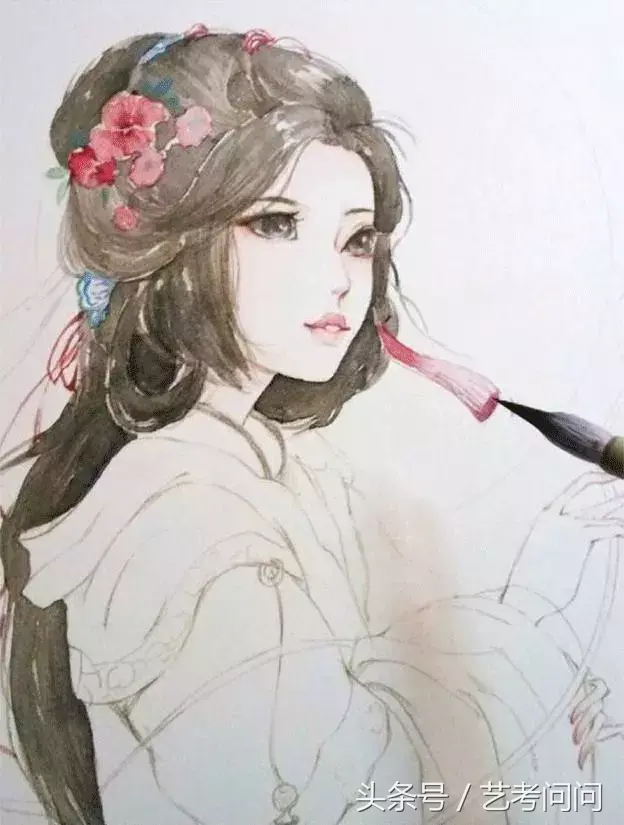 国风画水彩画 国风水彩画教程