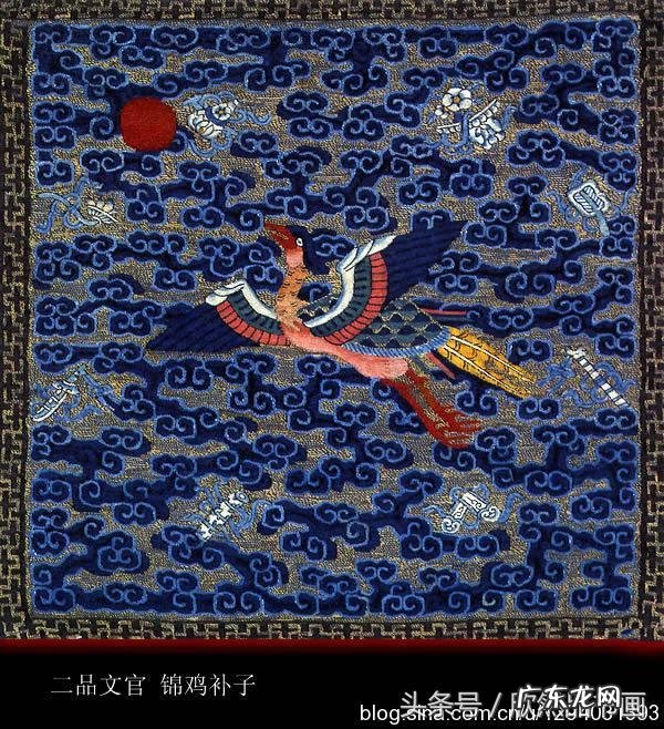 清朝五品文官补子图案 文武补子的风水