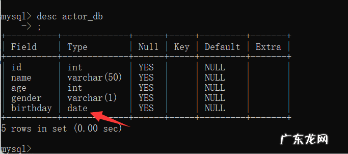 日前 日期数据的数据类型属于