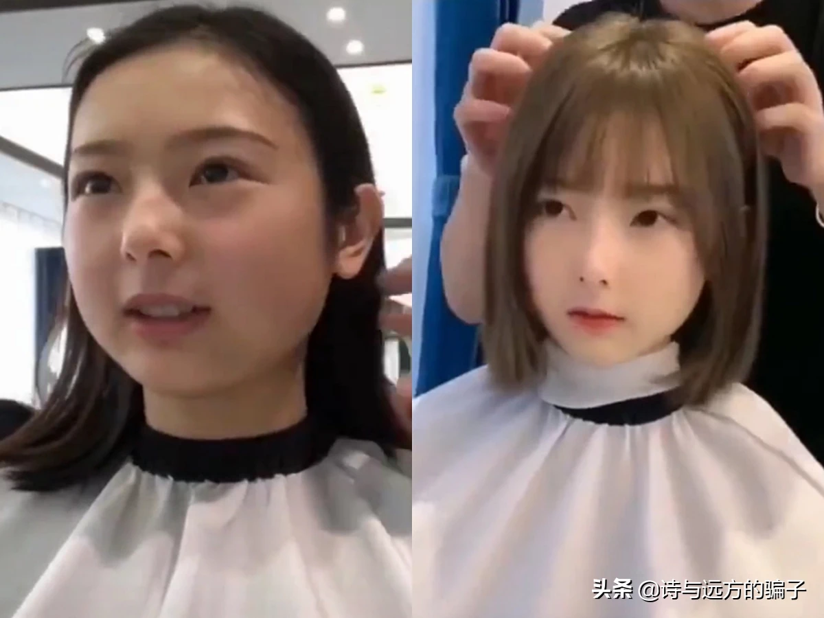 头大脸圆,头发比较少柔软,剪什么发型会好看-谢谢大家帮忙一下?