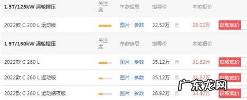 奔驰c200最新价格2022款图片优惠活动 奔驰c200最新价格多少