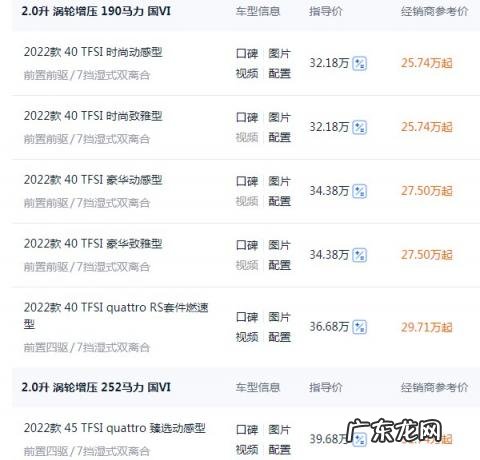 2022款奥迪a4l最新消息 奥迪a4l新车报价2022款图片