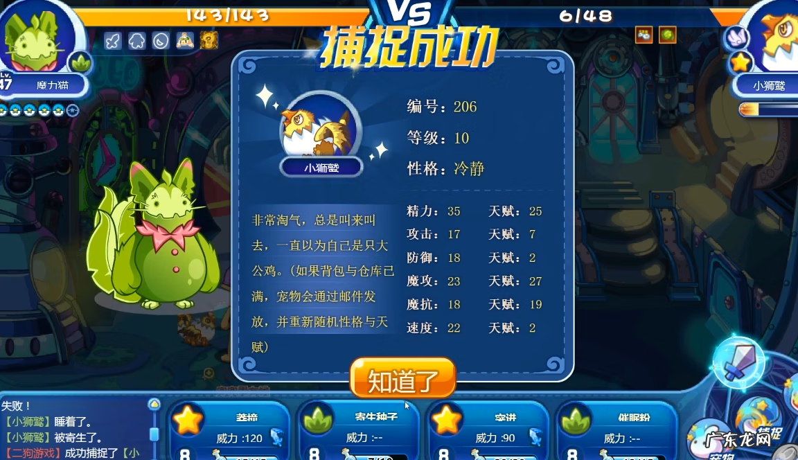 洛克王国小狮鹫在哪里捕捉 洛克王国小狮鹫有母的吗