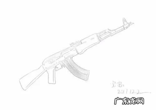 ak47枪的简笔画怎么画 AK47简笔画图片大全