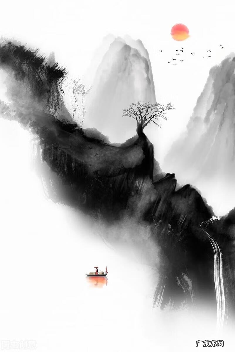 花水墨画图片 古风水墨画图片高清