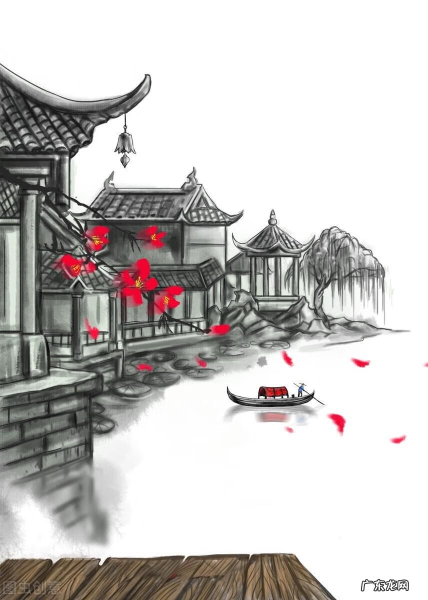 花水墨画图片 古风水墨画图片高清