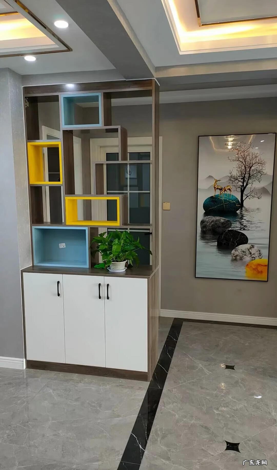 入户隔断柜效果图 入户门隔断柜