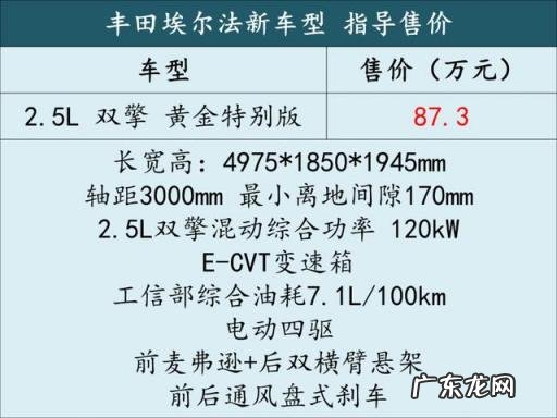 丰田埃尔法保姆车图片大全 丰田亲民版埃尔法