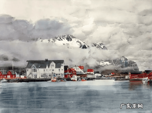 北欧画 北欧风水彩画