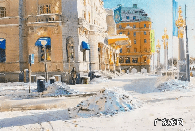 北欧画 北欧风水彩画