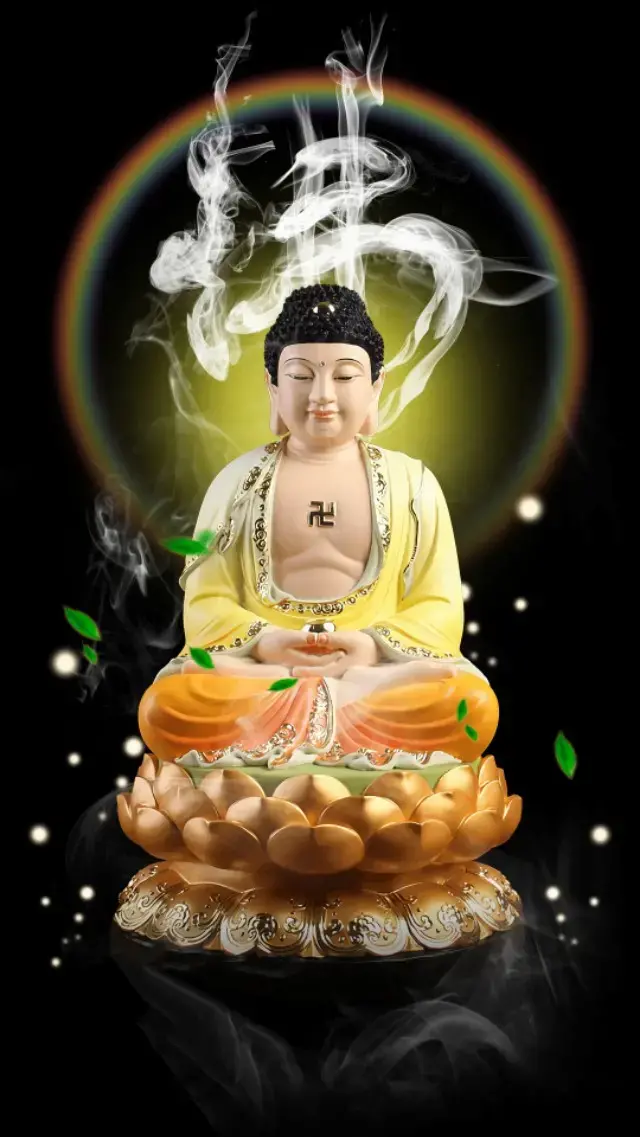 佛招财风水高清竖屏壁纸